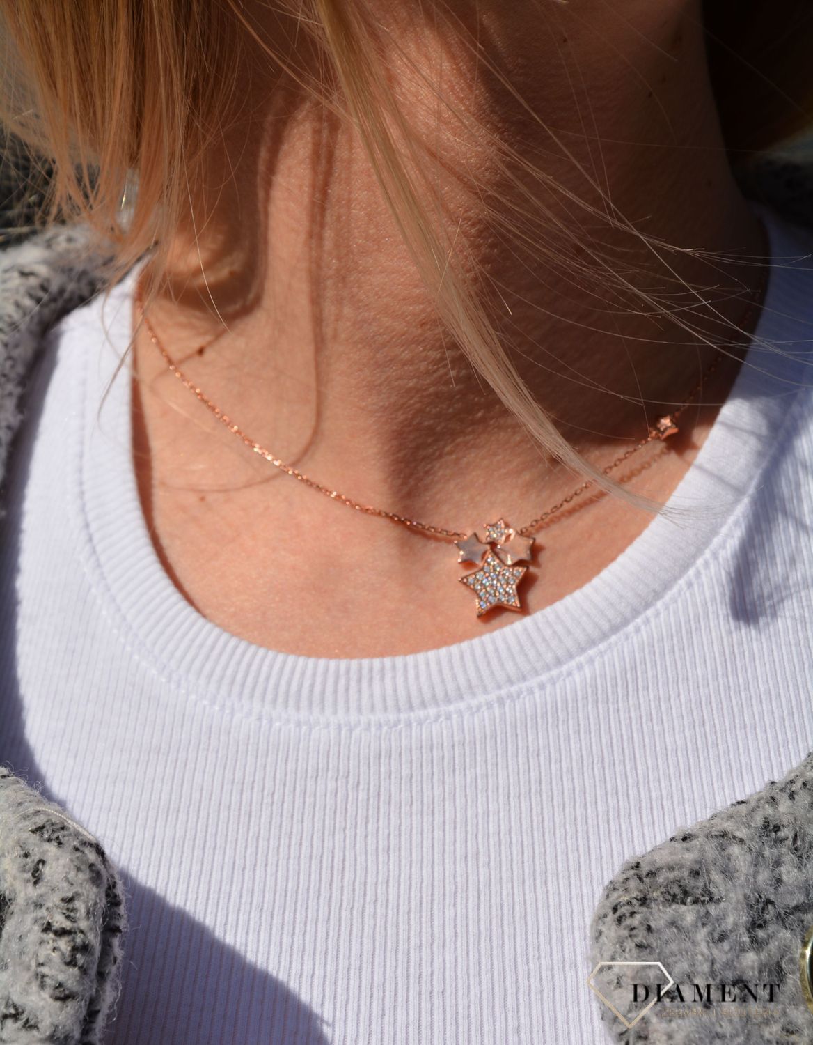 Celebrytka srebrna pozł. gwiazdki Dall'Acqua N BY 219 064...jpg